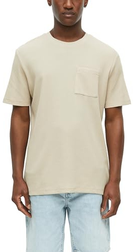 s.Oliver Waffelpiqué-T-Shirt mit Brusttasche