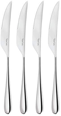 Robert Welch Arden Bright Cutlery Steak Knife, Set of 4. Stainless Steel.