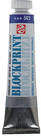 Talens - Peinture à l’eau pour gravure et linogravure - 20 ml, bleu foncé, 20ml