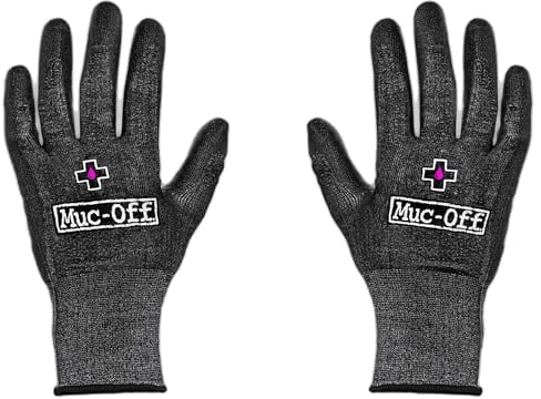 Muc-Off Mechaniker Handschuhe, XL – Latexfreie Schnittschutzhandschuhe für die Wartung von Fahrrädern und Motorrädern – Waschmaschinengeeignete Arbeitshandschuhe
