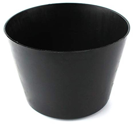 Gipsbecher 130 mm Anrührbecher Mischbecher flexibel schwarz Gummibecher Mörtel - MKK® 1 Stück