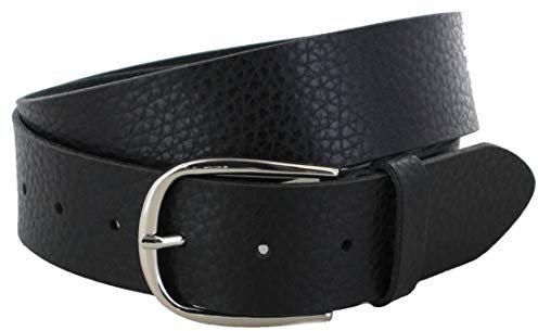 Vanzetti Damen Gürtel V5542 Ledergürtel Fashion Gürtel Jeansgürtel Schwarz 90 Zentimeter