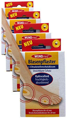 4 Packungen mit je 1 x Blasenpflaster + 3 x Druckstellenschutz