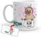 Kembilove Taza de Desayuno Personalizada de Unicornio Perro con Nombre niño o niña – Tazas Unicornio con Frases Divertidas y Motivadoras - Regalo Original Personalizados de Unicornio 12 de Cerámica