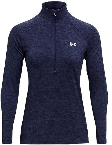 Under Armour Womens Tech Half Zip Top Midnight Navy S