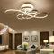 LED Deckenleuchte Wohnzimmerlampe Dimmbar Mit Fernbedienung Deckenlampe 100W Modern Decke Schlafzimmerlampe Acryl Lampenschirm Aluminium Design Lampe Für Esszimmerlampe Bürolampe Küchelampe,Gold…