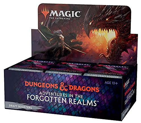 Magic the Gathering Abenteuer in den Forgotten Realms, Draft Display, 36 Booster (Englische Version)
