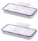 JZK 2 x Plastic hanging organizer trash bag holder with lid basket hanging trash for home and kitchen
