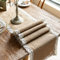 Dremisland Sackleinen Hessischer Tischläufer Jute Spitze Tischdecke Rustikale Kommode Tischwäsche Table Runner für Küche Esszimmer Bankett Party Dessert Tischdekoration