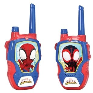 Jada Toys Marvel Spidey Walkie Talkie (2 Stück) für Kinder ab 4 Jahre - Funkgeräte zu Marvel Spidey und Seine Super-Freunde, bis 100 m Reichweite, mit Rauschunterdrückung