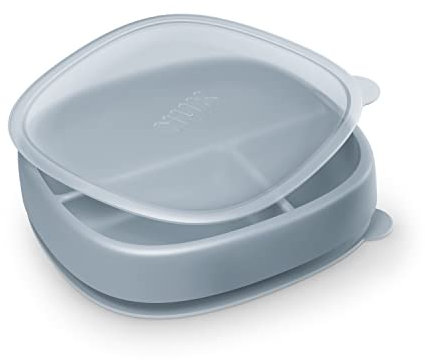 NUK for Nature Suction Plate and Lid, Leak-Proof Lid, Microwave, Freezer, & Top Rack Dishwasher Safe, BPA & Latex-Free, Pack of 1