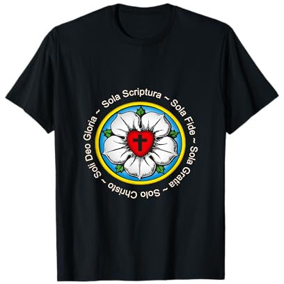 Luther Rose T-Shirt Lutherische Reformation Geschenk T-Shirt