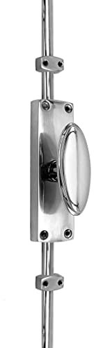 Oval KNOB Door ESPAGNOLETTE Bolt/CREMONE Bolt Upto 2500mm Polished Chrome