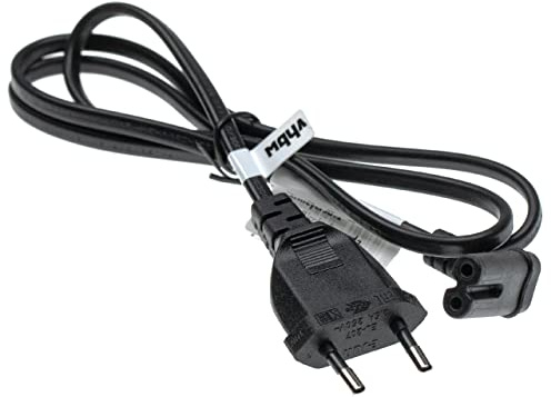 vhbw Netzkabel Schutzkontaktstecker Ersatz für Samsung UN55HU8700 für Kaltgeräte z.B. PC Monitor Computer Drucker - C7 Buchse, 1 m, 90° Gewinkelt