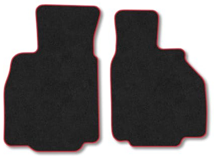 Porsche Boxster (1996-2004) Carpet Car Mats | Red Edge Trim Tailored Fit Floor Mats Full Coverage Protection Accessories Easy Clean Anti Slip Made in the UK