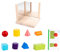 Toyvian Spiegelbausteine ​​Spielzeugsteine ​​für Kinder Pädagogisches Montessori Kinder Geometrie Spiegel Bausteine Spielzeug Holzbildfüller