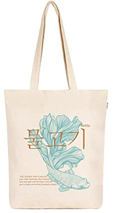 Ecoright Bolsas De Tela, Bolso Mujer Natural Con Estampados Estéticos, Unisex Adulto Tote Bag Tela De La Compra