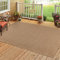 HomebyHome Outdoor Teppich Wetterfest 80 x 150 cm Läufer Beige Sisal und Jute Optik - Balkon Teppich Wasserfest Vintage Design - Waschbarer Teppich Küchenläufer, Garten, Terrasse und Camping