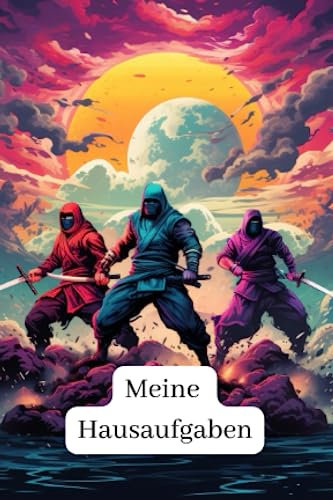 Hausaufgabenheft Ninja Kämpfer