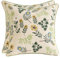 Tosleo Bestickte dekorative Wurfkissenbezüge 45 x 45 cm für Gartenlounge Sofa Dekokissen Wohnzimmer Schlafzimmer 2 Stück Set Kissenbezüge Blumenmuster (Grüne Blätter und gelbe Blüten, 45 x 45 cm)