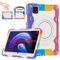 ROISKIN Custodia per Xiaomi Mi Pad 6/Mi Pad 6 Pro 11 pollici 2023, custodia antiurto Xiaomi Pad 6 con portapenne e supporto girevole e tracolla, rosa