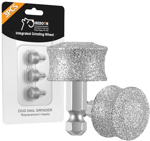 IREDOON Dog Nail Grinder Replacement Head-Integrated Grinding Head for Casfuy and Most Brands, Highly Efficient, Safe and Durable (3pcs)