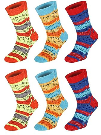 Chili Lifestyle THERMO FASHION bunte Thermosocken 6 Paar super warme Wintersocken Damen Herren 35-38 / 39-42 / 43-46