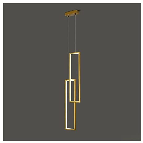 Moderne Hänge Pendelleuchten Moderne minimalistische LED-Pendelleuchte, quadratisch, höhenverstellbar, Kronleuchter, Deckenleuchte for Wohnzimmer, Schlafzimmer, Foyer, Esszimmer, Hängelampe Hängeleuch