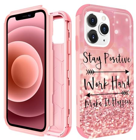 Pegmode for iPhone 11 Pro Max Case - Heavy Duty Protective Designer Inspirational Cute Cartoon Hard Shockproof Bumper Phone Cases for 11 Pro Max for Girly Women Men Girls Boys Teens