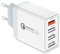 33W USB stecker mehrfach Ladegerät für iPhone iPad Samsung Galaxy S22 S21 S20fe S10 S9 S8 A04S A54 A53 5g A55 A51 A71 A34 A33 A14 M53 M13 Schnellladegerät Quick Fast Charger Adapter Netzteil C weiß