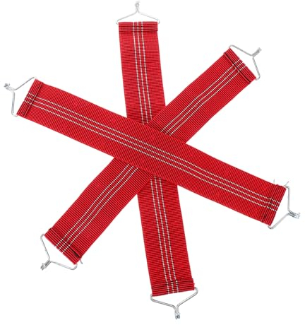 SEWOART Elastische Gurtbänder mit Kreativem Design aus Stoff und Eisen 3 Stück für Relaxsessel Verstärkungsgurte Geeignet als Zubehör für Liegestühle und Sessel