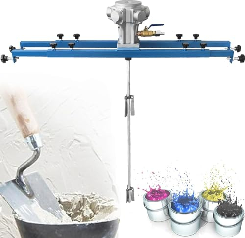 GEJLELDS IBC-Luftrührwerk, 1/2 PS, 3/4 PS pneumatische Tankmischermaschine, 1000 l Farbrührmaschine, Mischstablänge 880 mm, Laufraddurchmesser 250 mm, für Tintenlöser-Rührwerk,3cylinders