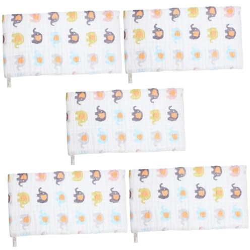 VICASKY 5 Stück Kinderhandtuch Cartoon Handtuch Für Kinder Geschmeidige Speicheltücher Badeaccessoires Gesichtswaschlappen Beruhigendes Handtuch Für Kleinkinder Kinder Duschtücher