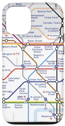 London Tube Subway Map Retro Vintage Case for iPhone 12/12 Pro