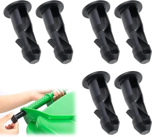 Fizzix 3 Pairs Wheelie Bin Lid Hinge Pins – Keeps Lids Closed – Easy to Install Replacement Lid Pins for Convenient Bin Management, Suitable for Various Bin Sizes,