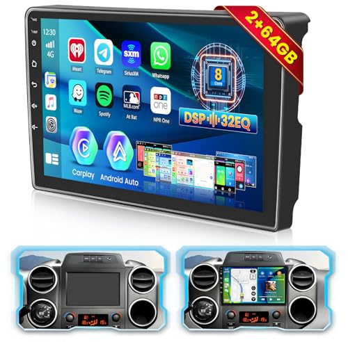 Inefala 8 Core 2+64G Android 15 Radio de Coche para Citroen Berlingo B9 2008-2017 con Inalámbrico Carplay Android Auto, Pantalla táctil de 9 con GPS WiFi BT5.0 59UI EQ DSP USB Cámara de Visión Trasera