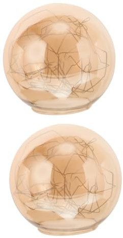 OSALADI 2st Kugelförmiger Lampenschirm Aus Glas Kronleuchter Lampenschirm Moderne Lampenschirme -lampenschirm Für Kronleuchter Lampenschirm Für Deckenlampe Aluminium