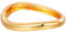 MILAKOO Gold Twisted Unregelmäßige Armband für Frauen Spirale Oval Armreif Offene Manschette Mode Minimalistische Schmuck
