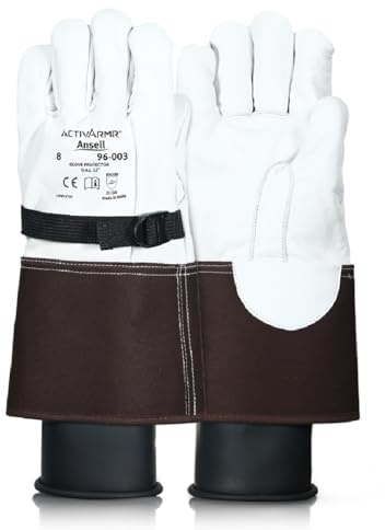 Ansell ActivArmr 96-003 Industrie-Handschuhe, Größe 10, Weiß, 1 Stück