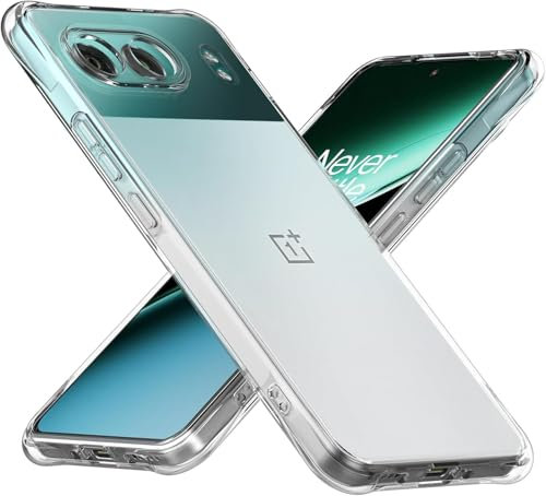 MC WHLZD Crystal Clear Hülle für Oneplus Nord 4, Dünn Weiches TPU-Silikon Transparent Handyhülle Stoßfest Kratzfeste Case Oneplus Nord 4 Cover 6,74 Zoll