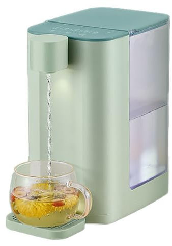 MZBDYYF Instant Hot Water Dispenser with Temperature Control for One Cup Hot Drinks and Tea Making - Electric Sensor Switch, Kitchen Appliance | Boiler Kettles Green
