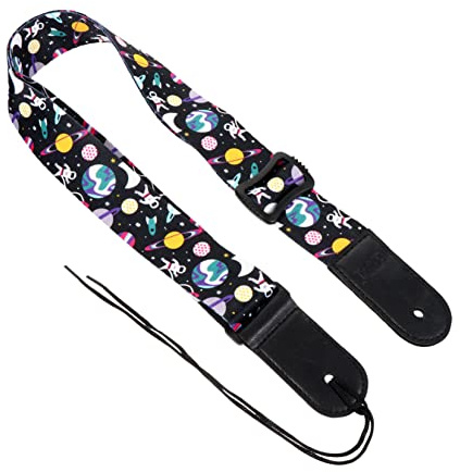 Verstellbarer Gitarrengurt 70–125cm, für Junge Mädchen, Hübsches Muster