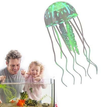 Genérico Glowing Jellyfish Decor - Jellyfish Fish Tank Decorations