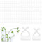vcsjw 120 Stück Pflanzenclips Wand Pflanzen Wandhalterung Pflanzenhalter Wand Pflanzen Clips Rankhilfe Wand Weiß Pflanzenclips für Kletterpflanzen (Medium,Groß)