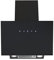 Chimney Cooker Hood 60cm Wall Mounted Extractor Fan Touch Control 9 Speed LED 600m³/hr - Black