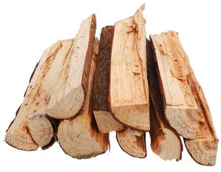 Mipcase 10 Piezas Chimenea Decorativa de leña Madera Flotante para Manualidades Decoraciones de Chimenea Soporte para leña de Interior Chimenea de Madera de Abedul Troncos de Madera Marrón