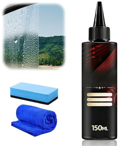 Glasreiniger Auto, Autoglas Kratzer Pflege Polierflüssigkeit, Scheibenreiniger Auto Professioneller Autoscheiben Reiniger für innen & außen, Fensterreiniger für Autofenster (1, 1 Pcs)