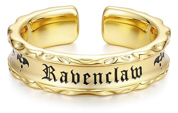 FANCIME x Harry Potter Kollaboration - Ravenclaw House Ring - Gelb, Schmuckgeschenke für Damen Mädchen Herren