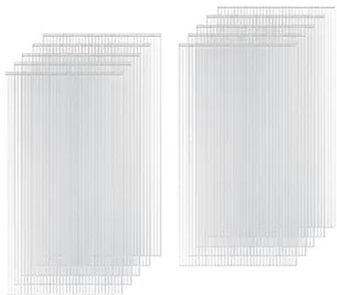LINGDSWULING Gewächshausplatten Stegplatten Uv-beständig für Gewächshaus Gartenbau Carports Doppelstegplatten Polycarbonat Klar & Uv-beständig Polycarbonat Platten(8Pack,4' x 2' x 0.32)