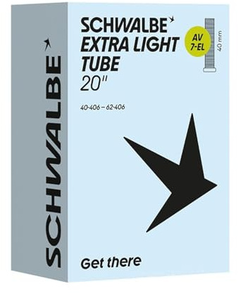 Schwalbe Fahrradschlauch AV7-EL EXTRA Light 40/60-406 IB AGV 40mm